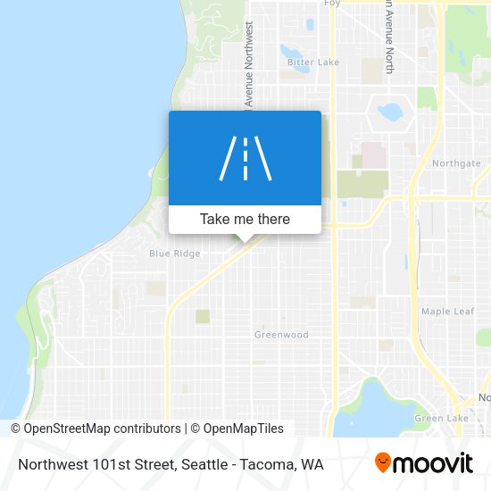 Mapa de Northwest 101st Street