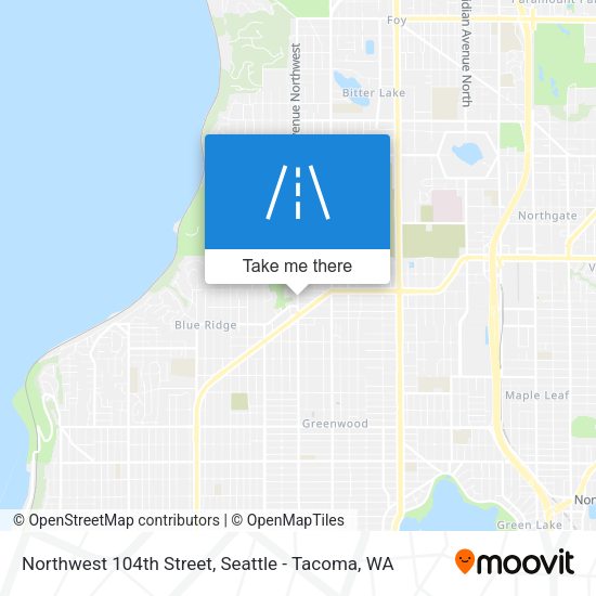 Mapa de Northwest 104th Street