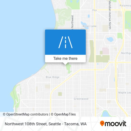 Northwest 108th Street map