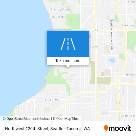 Northwest 120th Street map