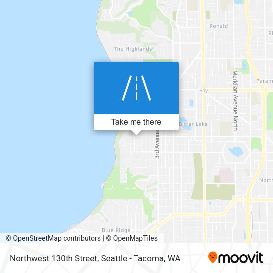 Northwest 130th Street map