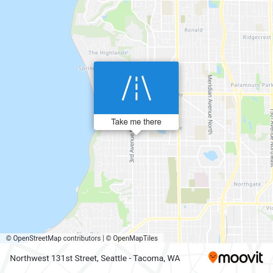 Northwest 131st Street map