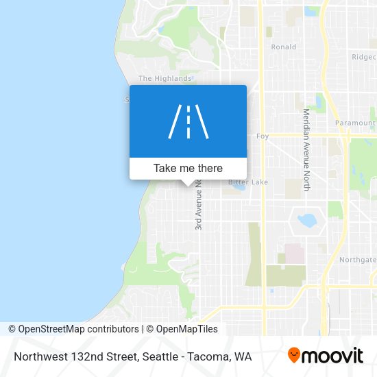 Northwest 132nd Street map