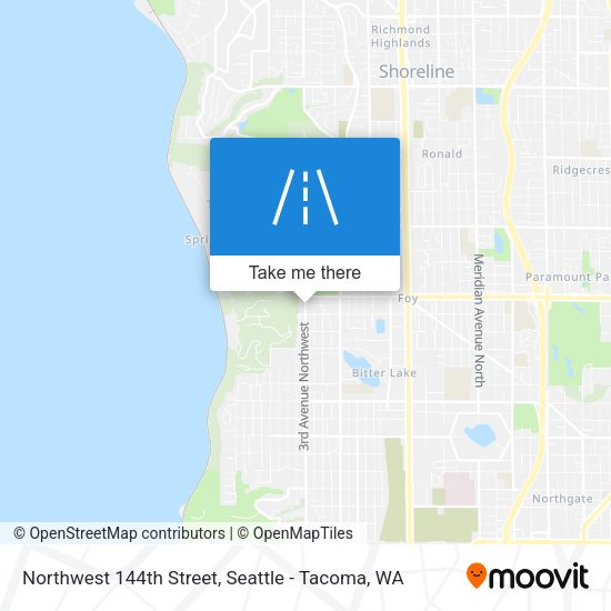Northwest 144th Street map