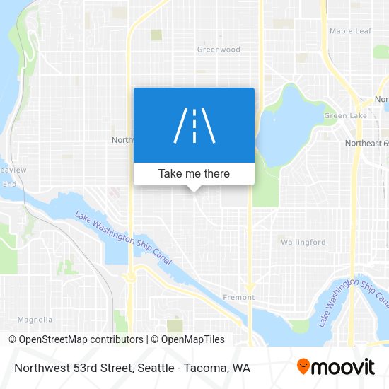 Northwest 53rd Street map