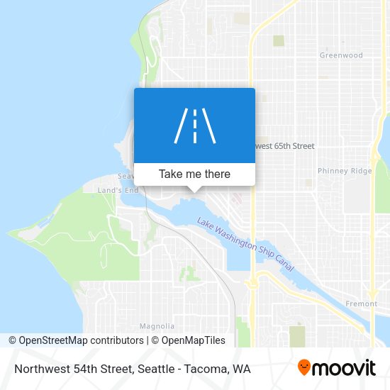 Mapa de Northwest 54th Street
