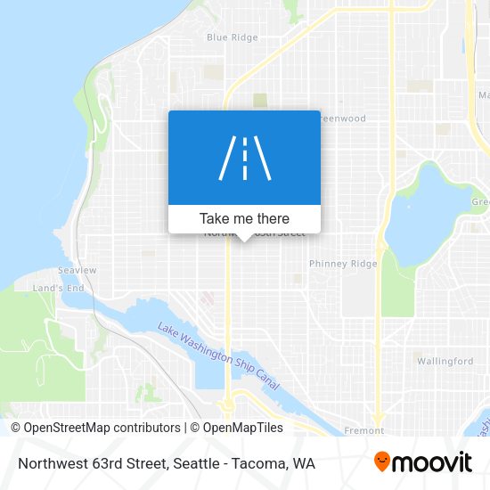 Northwest 63rd Street map