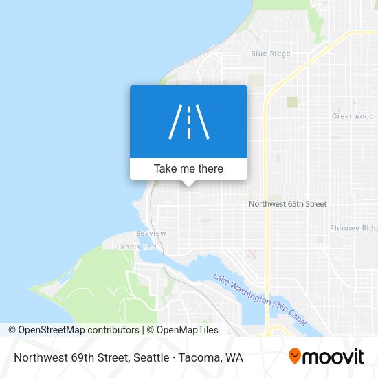 Mapa de Northwest 69th Street