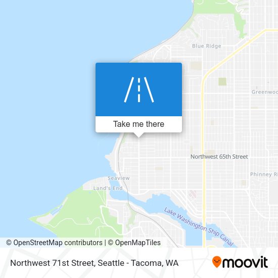 Northwest 71st Street map