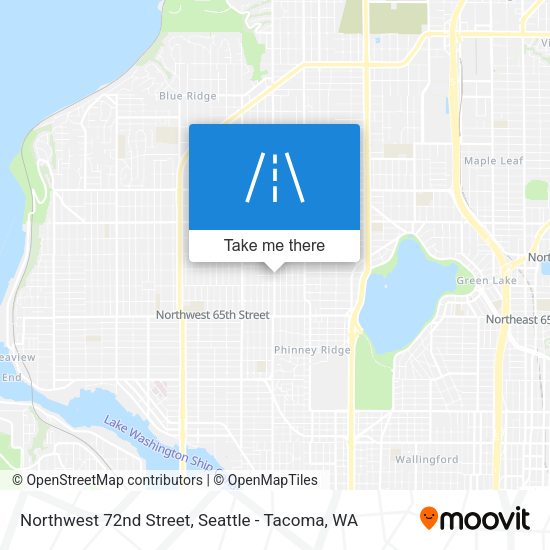 Northwest 72nd Street map