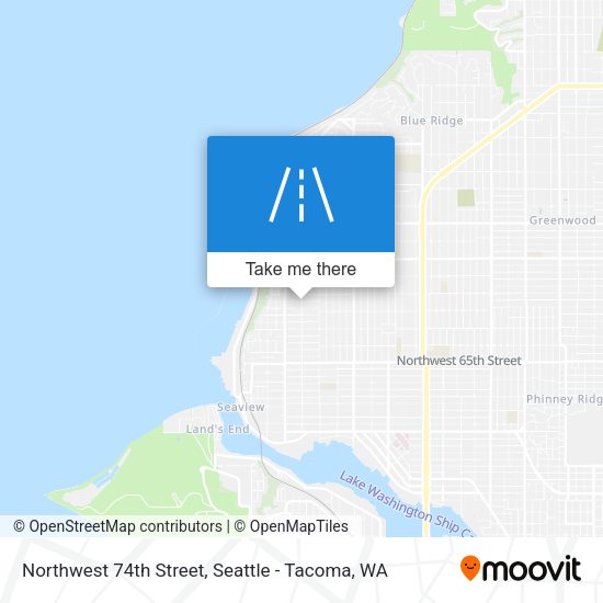 Northwest 74th Street map
