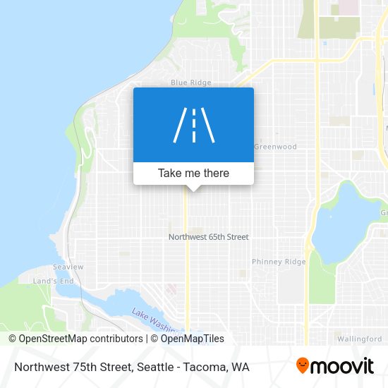Northwest 75th Street map