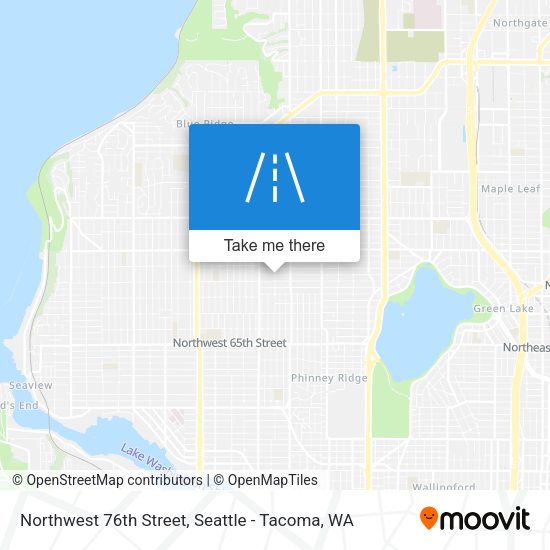 Northwest 76th Street map