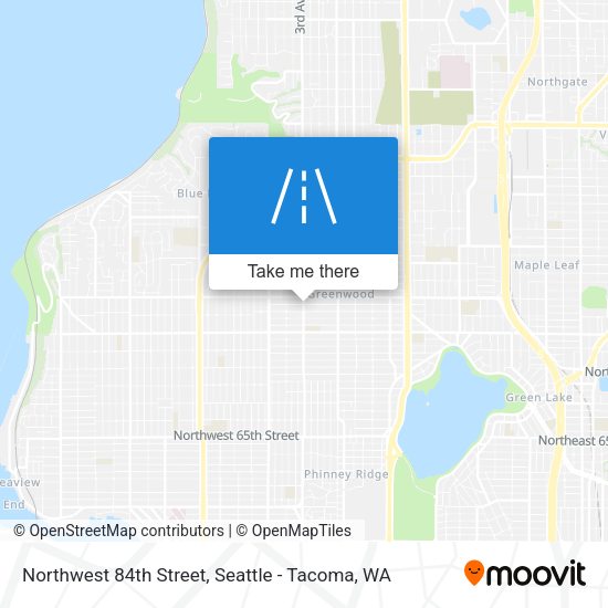 Northwest 84th Street map