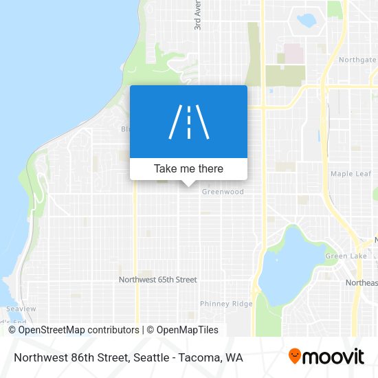 Northwest 86th Street map