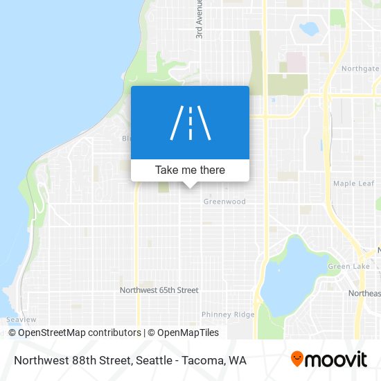 Mapa de Northwest 88th Street