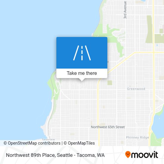 Northwest 89th Place map