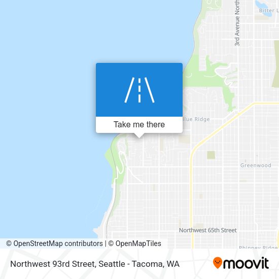 Northwest 93rd Street map