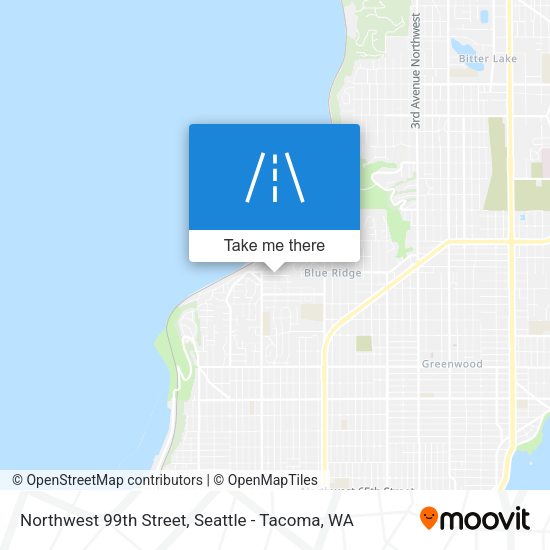 Northwest 99th Street map