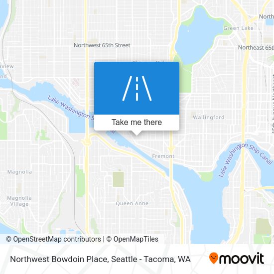 Northwest Bowdoin Place map