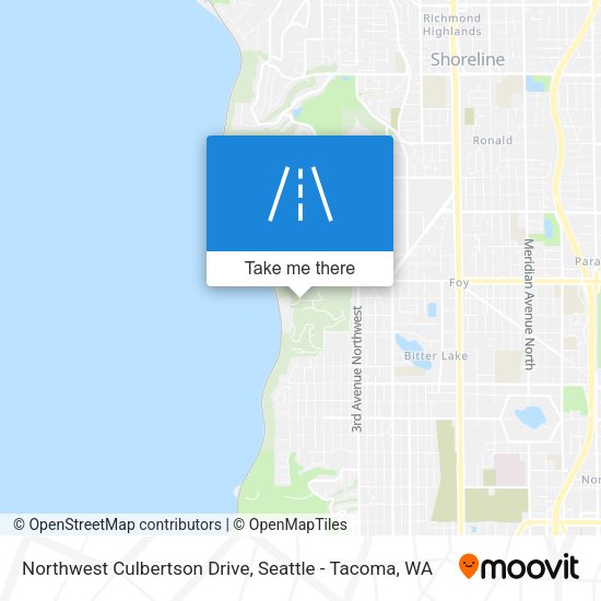 Northwest Culbertson Drive map