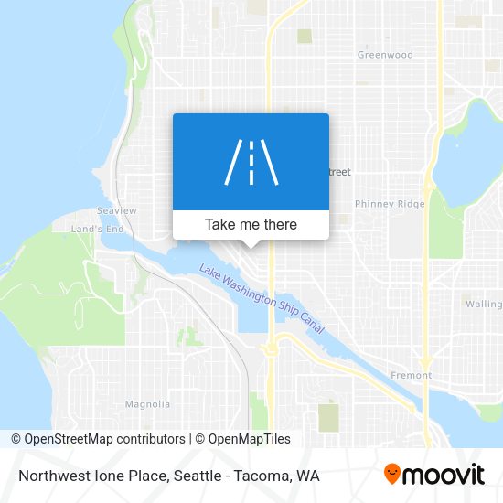 Northwest Ione Place map