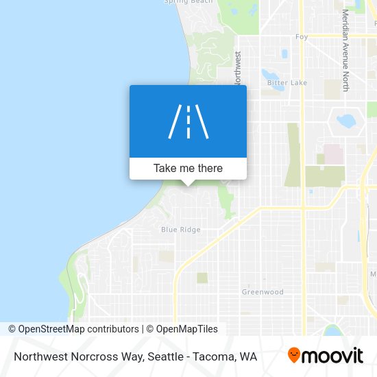 Mapa de Northwest Norcross Way