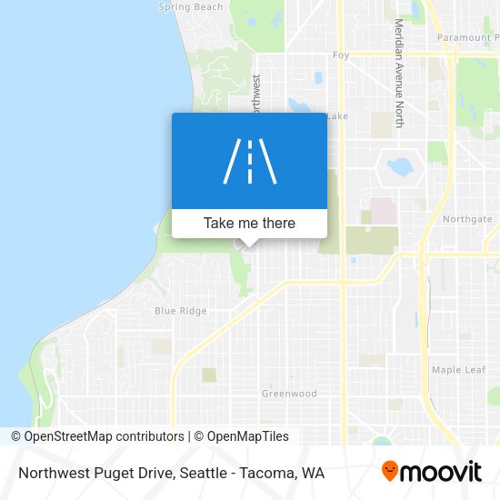 Northwest Puget Drive map