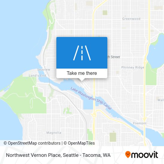 Northwest Vernon Place map