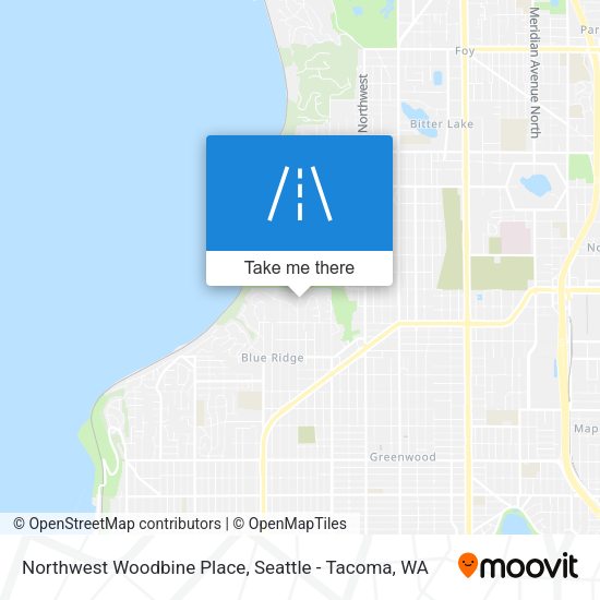 Mapa de Northwest Woodbine Place