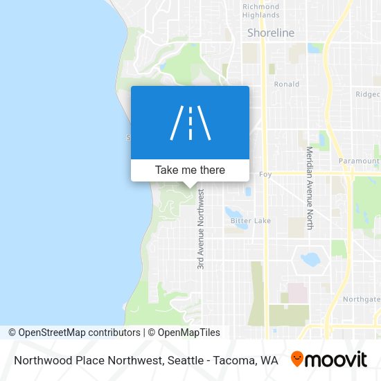 Northwood Place Northwest map