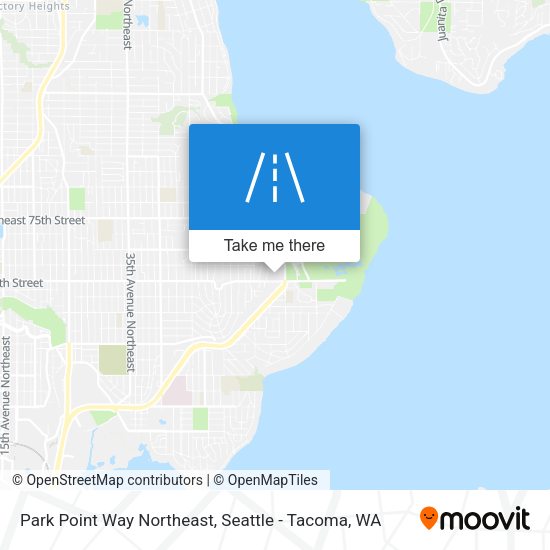 Mapa de Park Point Way Northeast