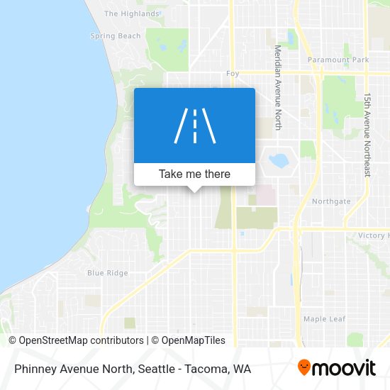 Phinney Avenue North map