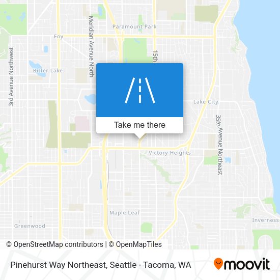 Pinehurst Way Northeast map