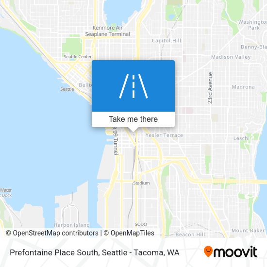 Prefontaine Place South map