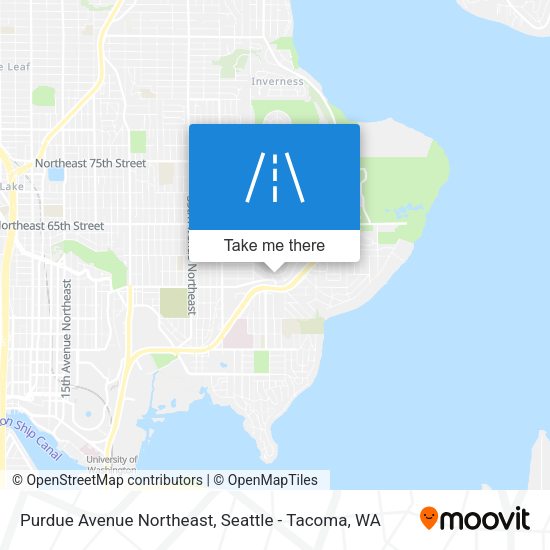 Mapa de Purdue Avenue Northeast