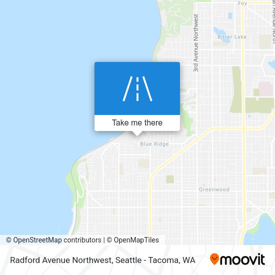 Mapa de Radford Avenue Northwest
