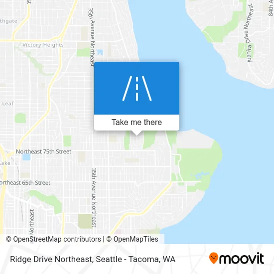 Ridge Drive Northeast map