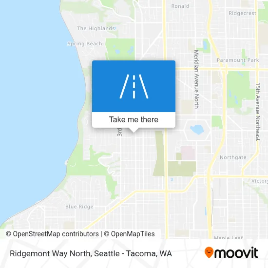 Ridgemont Way North map