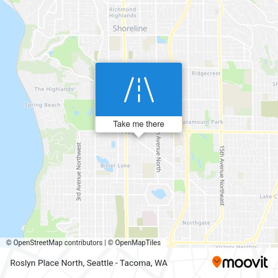Mapa de Roslyn Place North