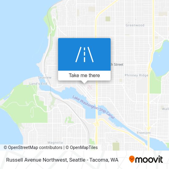Mapa de Russell Avenue Northwest