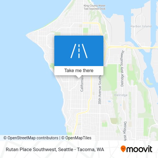 Mapa de Rutan Place Southwest