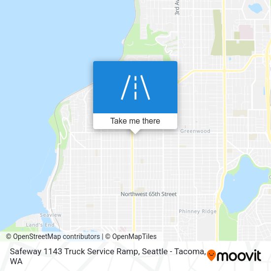 Safeway 1143 Truck Service Ramp map