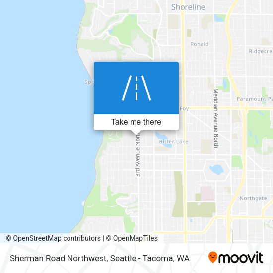 Mapa de Sherman Road Northwest