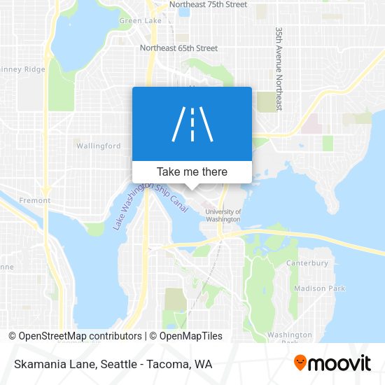 Skamania Lane map