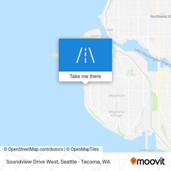 Soundview Drive West map