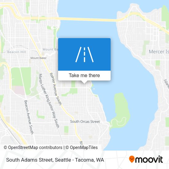 South Adams Street map