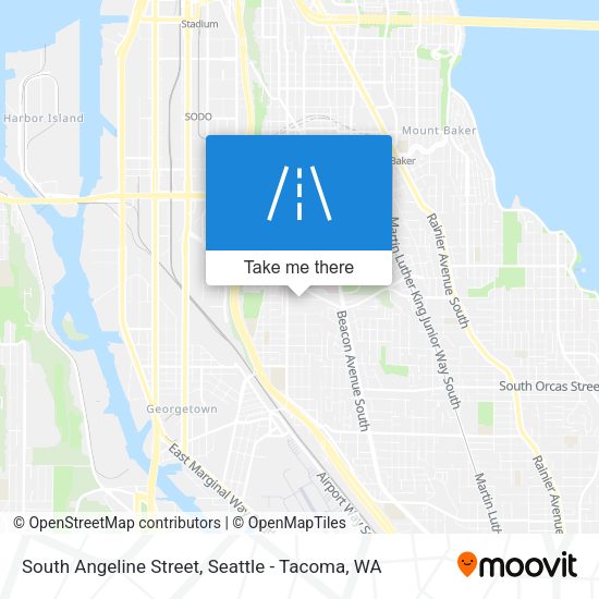 South Angeline Street map