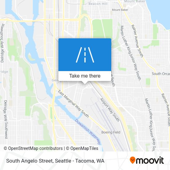 Mapa de South Angelo Street