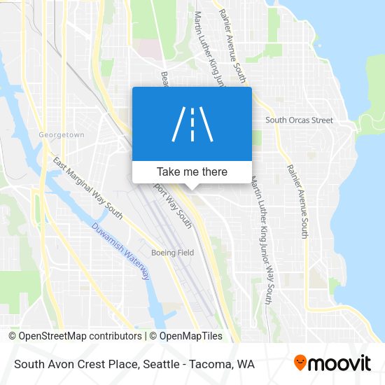 South Avon Crest Place map